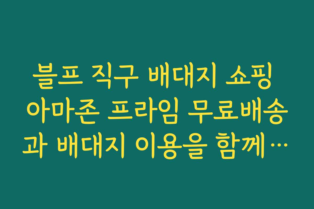 블프 직구 배대지 쇼핑 아마존 프라임 무료배송과 배대지 이용을 함께 쓸 때 주의할 점 정리