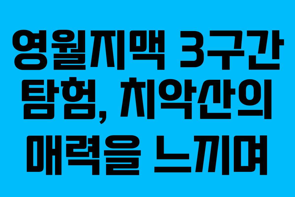 영월지맥 3구간 탐험, 치악산의 매력을 느끼며