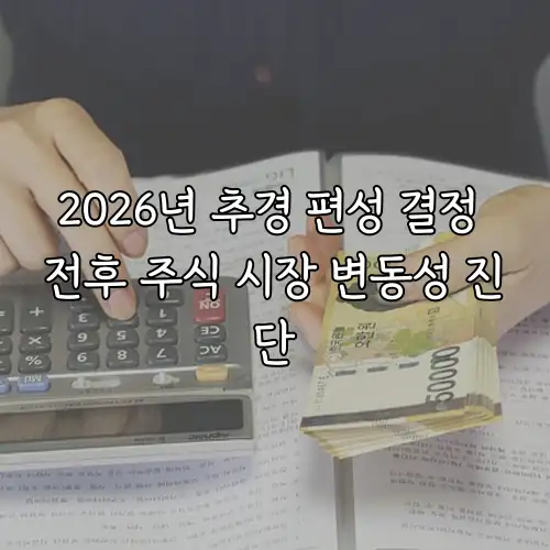 2026년 추경 편성 결정 전후 주식 시장 변동성 진단