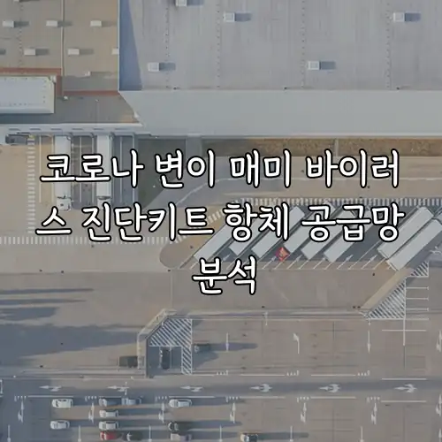 코로나 변이 매미 바이러스 진단키트 항체 공급망 분석